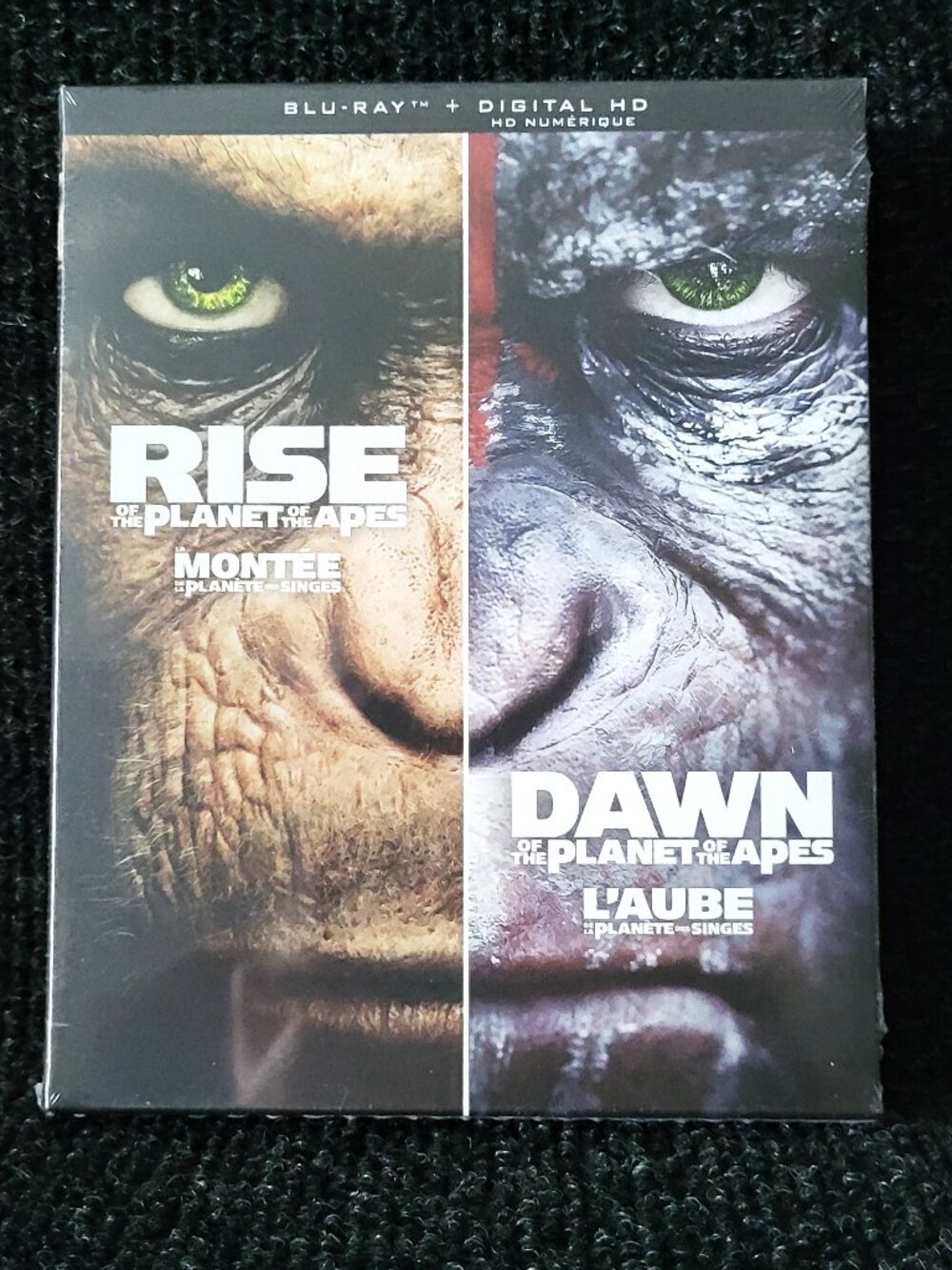 *NEW* RISE OF THE PLANET OF THE APES & DAWN OF THE PLANET OF THE APES Blu-ray